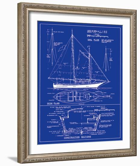 Yacht Design-The Vintage Collection-Framed Art Print