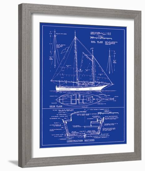 Yacht Design-The Vintage Collection-Framed Art Print