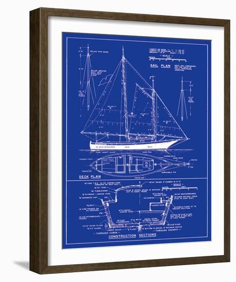 Yacht Design-The Vintage Collection-Framed Art Print