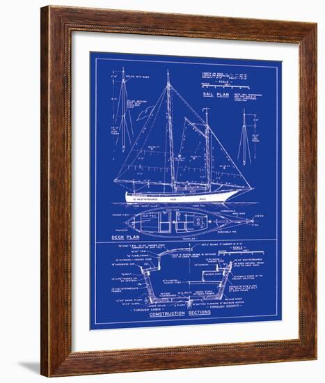 Yacht Design-The Vintage Collection-Framed Art Print