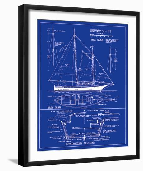 Yacht Design-The Vintage Collection-Framed Art Print