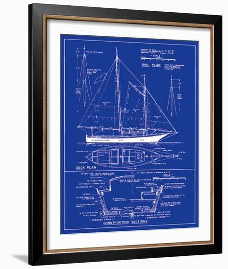 Yacht Design-The Vintage Collection-Framed Art Print