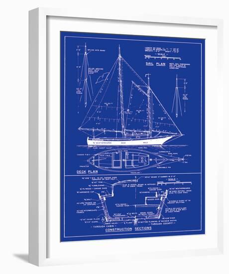 Yacht Design-The Vintage Collection-Framed Art Print