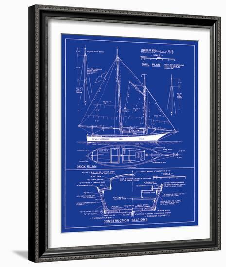 Yacht Design-The Vintage Collection-Framed Art Print