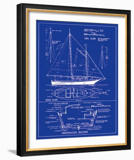 Yacht Design-The Vintage Collection-Framed Art Print