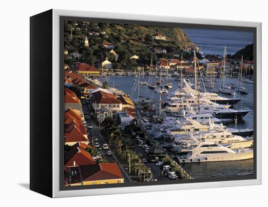 Yacht Harbour, Gustavia, St. Barts, French West Indes-Walter Bibikow-Framed Premier Image Canvas