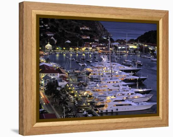 Yacht Harbour, Gustavia, St. Barts, French West Indes-Walter Bibikow-Framed Premier Image Canvas