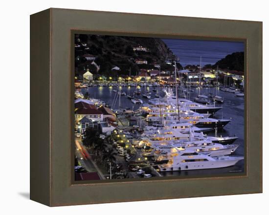 Yacht Harbour, Gustavia, St. Barts, French West Indes-Walter Bibikow-Framed Premier Image Canvas