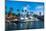 Yacht Harbour in Downtown Oranjestad, Capital of Aruba, ABC Islands, Netherlands Antilles-Michael Runkel-Mounted Photographic Print