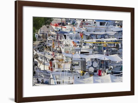 Yacht Harbour in Port D'Alcudia, Majorca, Spain-Rainer Mirau-Framed Photographic Print