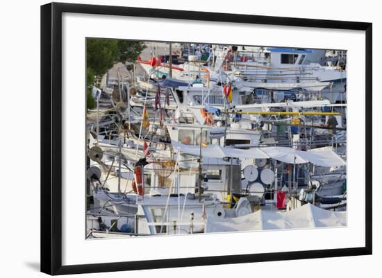 Yacht Harbour in Port D'Alcudia, Majorca, Spain-Rainer Mirau-Framed Photographic Print