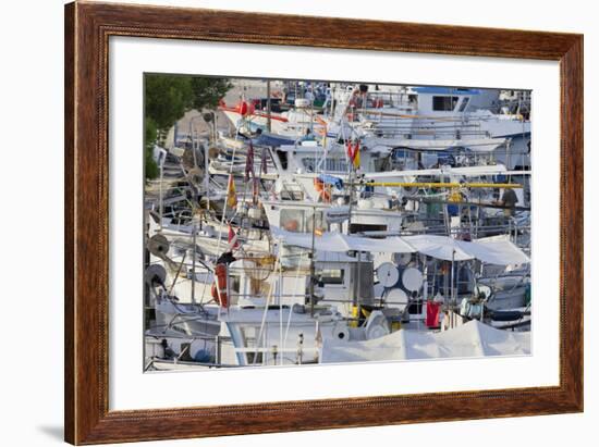 Yacht Harbour in Port D'Alcudia, Majorca, Spain-Rainer Mirau-Framed Photographic Print