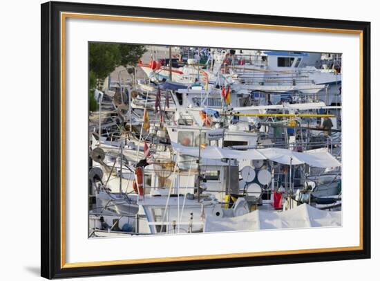 Yacht Harbour in Port D'Alcudia, Majorca, Spain-Rainer Mirau-Framed Photographic Print