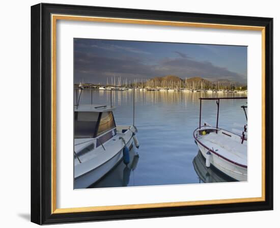 Yacht Harbour in Port D'Alcudia, Majorca, Spain-Rainer Mirau-Framed Photographic Print