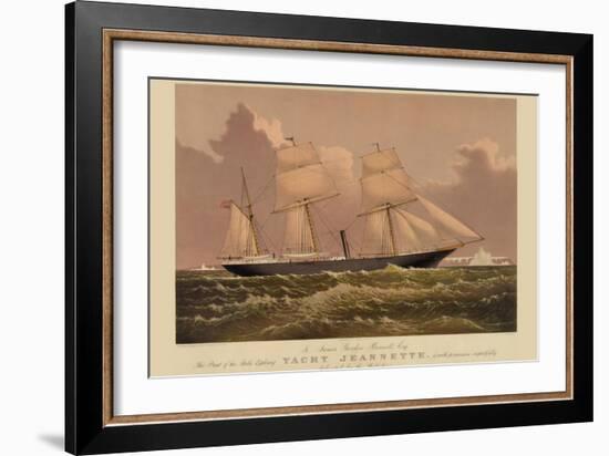 Yacht Jeannette-null-Framed Art Print