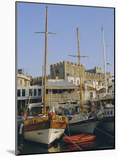 Yacht Marina and Castle, Marmaris, Aegean Coast, Anatolia, Turkey-Christopher Rennie-Mounted Photographic Print