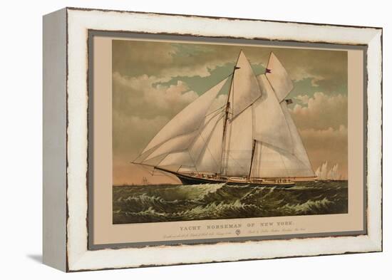 Yacht Norseman of New York-null-Framed Stretched Canvas