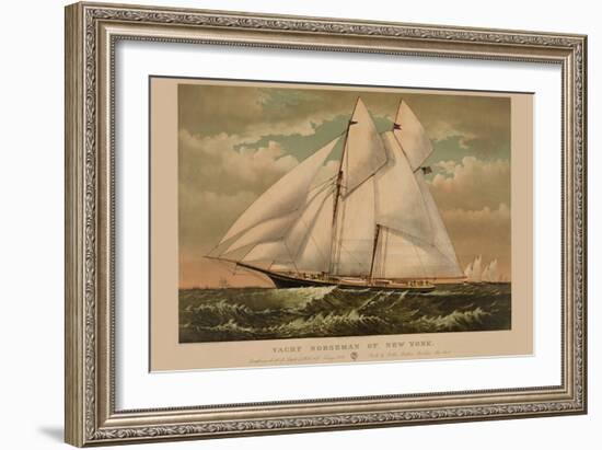Yacht Norseman of New York-null-Framed Art Print