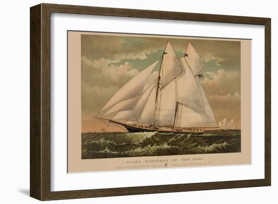 Yacht Norseman of New York-null-Framed Art Print