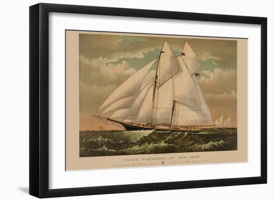 Yacht Norseman of New York-null-Framed Art Print