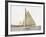 Yacht on Sydney Harbour-null-Framed Art Print