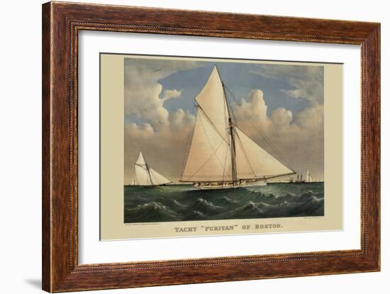 Yacht "Puritan" of Boston-null-Framed Art Print