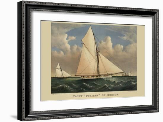 Yacht "Puritan" of Boston-null-Framed Art Print