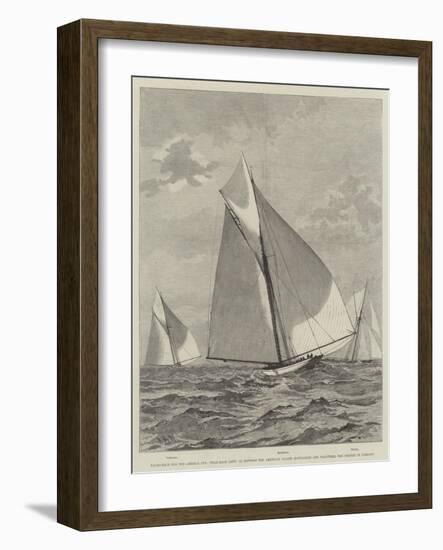 Yacht-Race for the America Cup-null-Framed Giclee Print