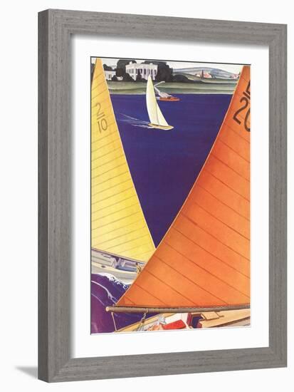 Yacht Race, Graphics-null-Framed Art Print