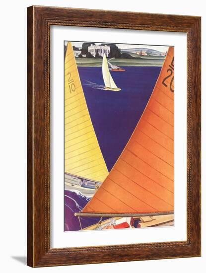 Yacht Race, Graphics-null-Framed Art Print