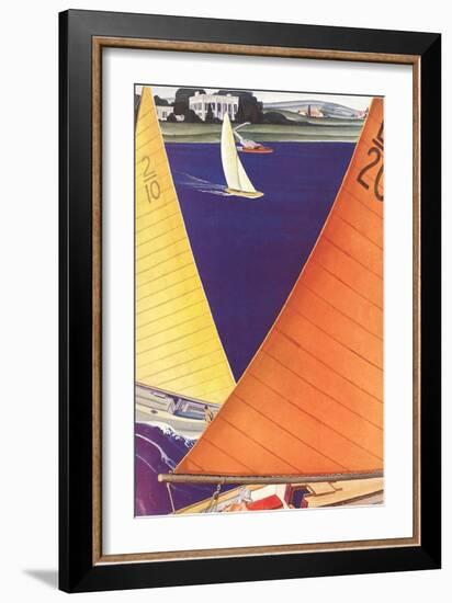 Yacht Race, Graphics-null-Framed Art Print