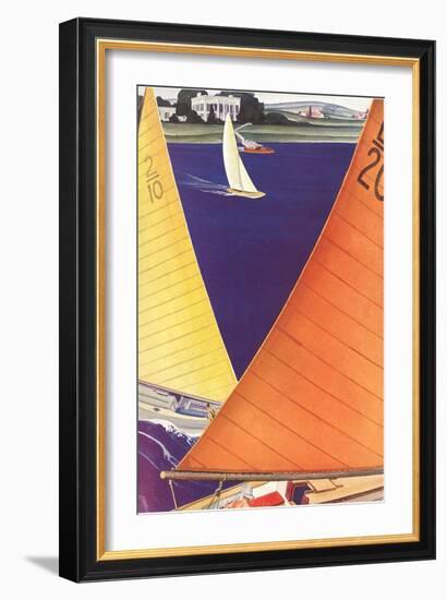 Yacht Race, Graphics-null-Framed Art Print