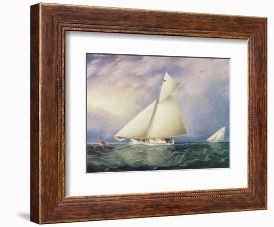 Yacht Race in New York Harbor-James^ E Buttersworth-Framed Giclee Print