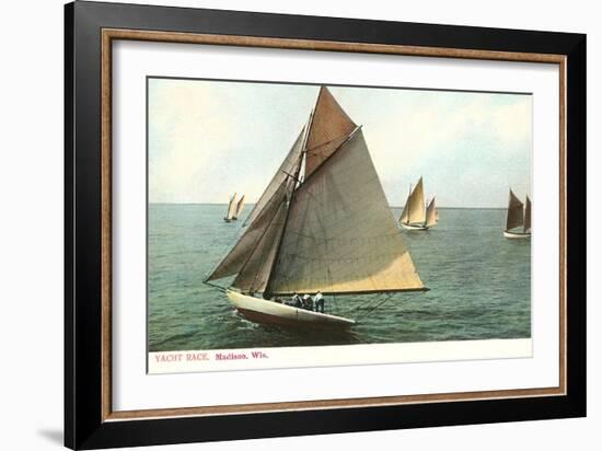 Yacht Race, Madison, Wisconsin-null-Framed Art Print