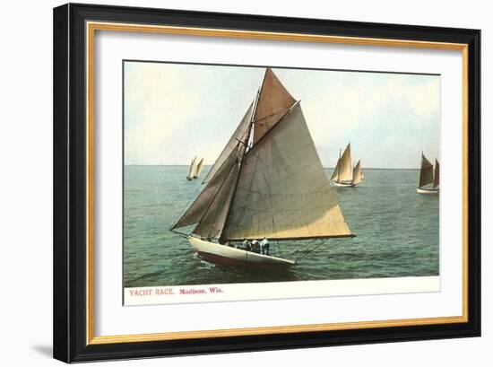 Yacht Race, Madison, Wisconsin-null-Framed Art Print