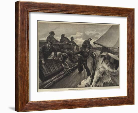 Yacht-Racing, Rounding the Buoy, Haul in the Main Sheet!-William Heysham Overend-Framed Giclee Print