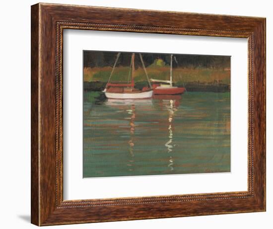 Yacht Reflections-Jennifer Wright-Framed Giclee Print