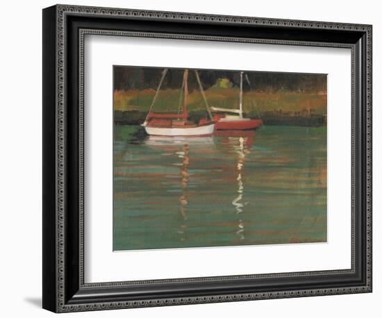 Yacht Reflections-Jennifer Wright-Framed Giclee Print