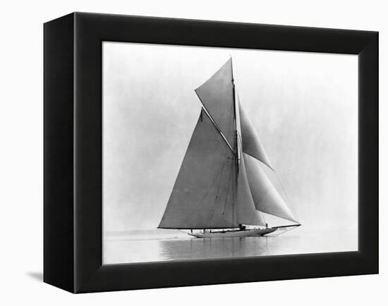 Yacht Reliance at Full Sail-null-Framed Premier Image Canvas