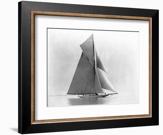 Yacht Reliance at Full Sail-null-Framed Photographic Print