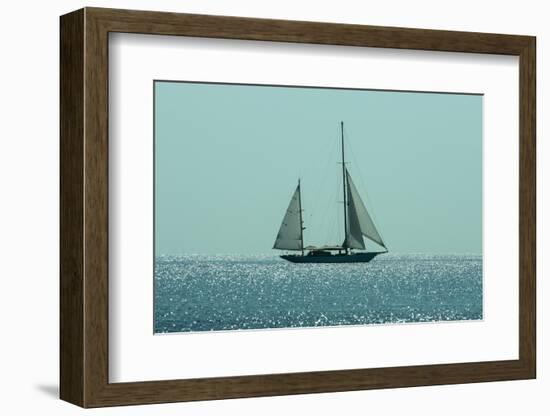 Yacht Sailing in Mediterranean during Summer-ilker canikligil-Framed Photographic Print