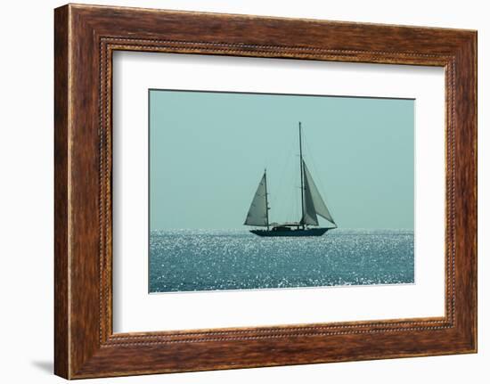 Yacht Sailing in Mediterranean during Summer-ilker canikligil-Framed Photographic Print