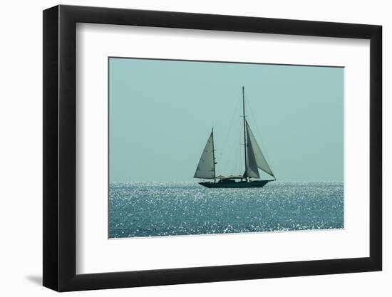 Yacht Sailing in Mediterranean during Summer-ilker canikligil-Framed Photographic Print