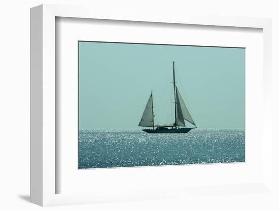 Yacht Sailing in Mediterranean during Summer-ilker canikligil-Framed Photographic Print