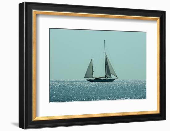 Yacht Sailing in Mediterranean during Summer-ilker canikligil-Framed Photographic Print