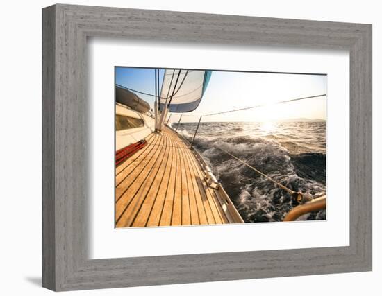 Yacht, Sailing Regatta. Luxury Yachts.-De Visu-Framed Photographic Print