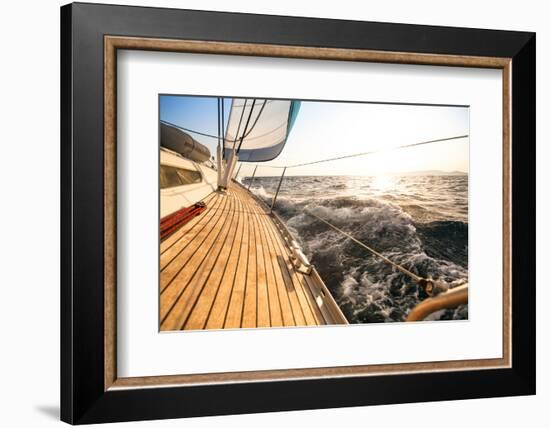 Yacht, Sailing Regatta. Luxury Yachts.-De Visu-Framed Photographic Print