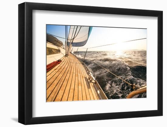 Yacht, Sailing Regatta. Luxury Yachts.-De Visu-Framed Photographic Print