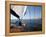 Yacht Sailing West Along the Coast, Dorset, England, United Kingdom, Europe-David Lomax-Framed Premier Image Canvas