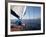 Yacht Sailing West Along the Coast, Dorset, England, United Kingdom, Europe-David Lomax-Framed Photographic Print